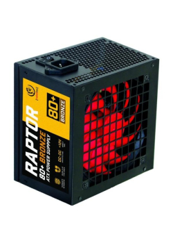 Zasilacz ATX Rebeltec RAPTOR 500W, BRONZE 80+, Single Rail, DC-DC