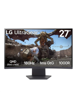 Monitor LG 27" UltraGear 27GS60QC-B VA WQHD 180Hz 2xHDMI DP