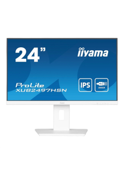 Monitor iiyama 23,8" ProLite XUB2497HSN-W2 IPS FHD 100Hz HDMI 2xDP HUB RJ-45 głośniki