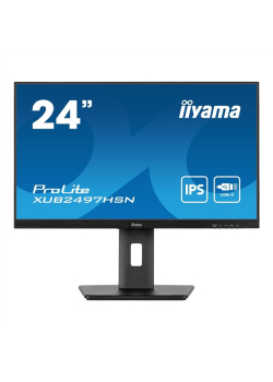 Monitor iiyama 23,8" ProLite XUB2497HSN-B1 IPS FHD 100Hz HDMI 2xDP HUB RJ-45 głośniki