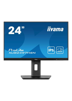 Monitor iiyama 23,8" ProLite XUB2497HSN-B2 IPS FHD 100Hz HDMI 2xDP HUB RJ-45 głośniki