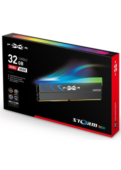 Pamięć DDR5 Silicon Power XPOWER Storm RGB Gaming 32GB (2x16GB) 6000MHz CL30 1.35V UDIMM Gray-1311218