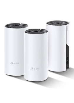 System Mesh TP-Link Deco P9 Hybrid Wi-Fi 5 AC1200 + AV1000 2x1GbE 3-pack
