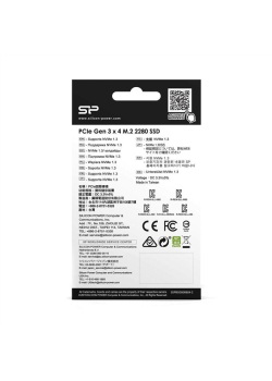 Dysk SSD Silicon Power A80 1TB M.2 PCIe Gen3x4 NVMe (3400/3000 MB/s) 2280-1311679
