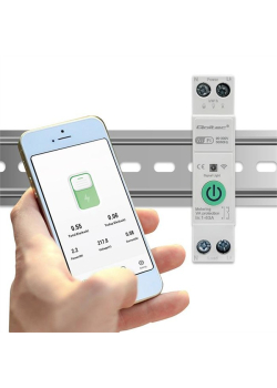 Przekaźnik Wi-Fi Qoltec 63A na szynę DIN z licznikiem energii elektyrcznej | TUYA | SMART LIFE-1317834