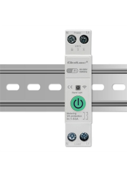 Przekaźnik Wi-Fi Qoltec 63A na szynę DIN z licznikiem energii elektyrcznej | TUYA | SMART LIFE-1317842