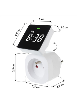 Włącznik czasowy - timer cyfrowy GreenBlue, max. obciążenie 16A, IP20, GB610 E-1317562