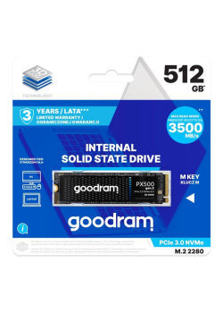 Dysk SSD GOODRAM PX500 Gen.3 512GB PCIe NVMe M.2 2280 (3200/2400)-1310271