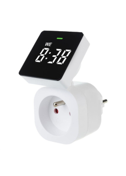 Włącznik czasowy - timer cyfrowy GreenBlue, max. obciążenie 16A, IP20, GB610 E