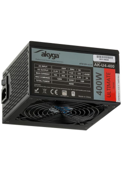 Zasilacz ATX 400W Akyga Ultimate AK-U4-400 80+ Bronze Fan12cm P8 6xSATA 2xPCI-E