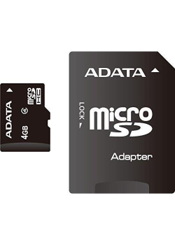 Karta pamięci ADATA microSDHC Class 4 4GB UHS-I + adapter-77552