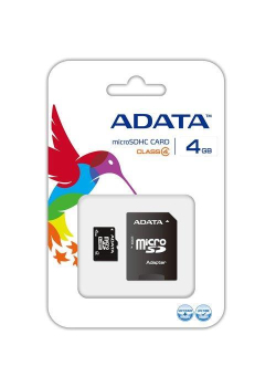 Karta pamięci ADATA microSDHC Class 4 4GB UHS-I + adapter-77553