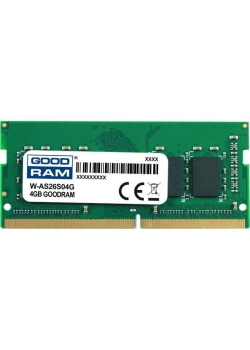 Pamięć SODIMM DDR4 GOODRAM 4GB 2666MHz  ded. do ASUS (W-AS26S04G)