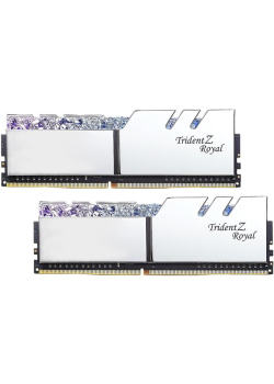 Pamięć DDR4 G.Skill Trident Z Royal Silver RGB 16GB (2x8GB) 3200MHz CL14 1,35V XMP 2.0 Podświetlenie LED
