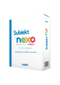 Licencja InsERT - Subiekt NEXO PRO rozszerzenie na następne 3 stanowiska