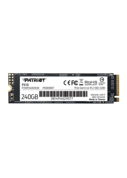 Dysk SSD Patriot P310 240GB M.2 2280 PCle NVMe (1700/1000 MB/s)