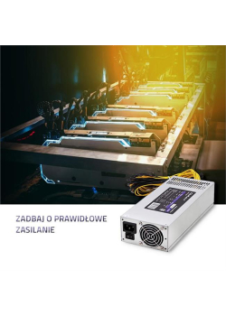 Zasilacz PCI-E Qoltec 1850W | 80 Plus Platinum | Gaming Miner-926783