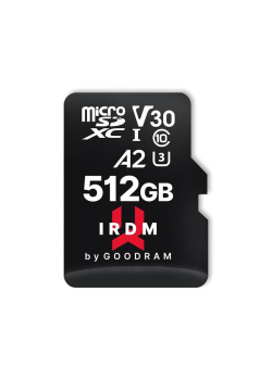 Karta pamięci microSDHC GOODRAM 512GB IRDM-A2 UHS + adapter
