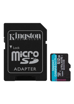Karta pamięci Kingston microSD Canvas Go! Plus 512GB UHS-I U3 V30 + adapter