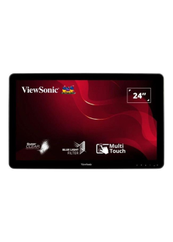 Monitor przenośny dotykowy ViewSonic 23,8" Touch TD2430 (VS16495) HDMI VGA 2xUSB USB-B głośniki 2x2W