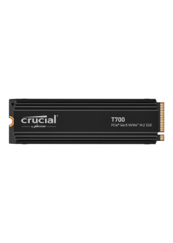 Dysk SSD Crucial T700 1TB M.2 PCIe 5.0 NVMe 2280 (11700/9500MB/s) z radiatorem