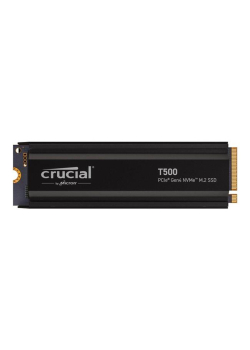 Dysk SSD Crucial T500 1TB M.2 PCIe 4.0 NVMe 2280 (7300/6800MB/s) z radiatorem