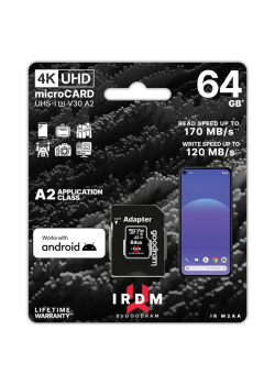 Karta pamięci microSDHC GOODRAM 64GB IRDM-A2 UHS + adapter-951452