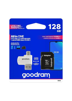 Karta pamięci microSDHC GOODRAM 128GB M1A4 UHS-I + Adapter