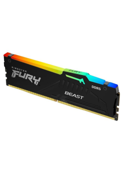 Pamięć DDR5 Kingston FURY Beast RGB 16GB (1x16GB) 4800MHz CL38 1,1V Czarna-952775