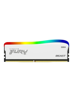Pamięć DDR4 Kingston Fury Beast RGB SE 16GB (1x16GB) 3600MHz CL18 1,35V Biały