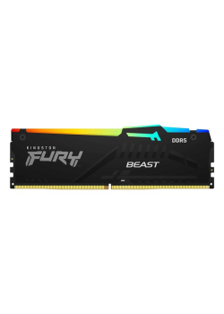 Pamięć DDR5 Kingston FURY Beast RGB 16GB (2x8GB) 6000MHz CL40 1,35V Czarna