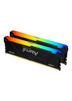 Pamięć DDR4 Kingston Fury Beast RGB 32GB (2x16GB) 1Gx8 3733MHz CL19 1,35V czarna