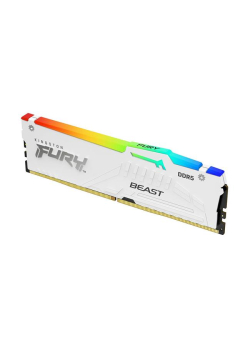 Pamięć DDR5 Kingston FURY Beast RGB 16GB (1x16GB) 5600MHz CL40 1,25V White-952870