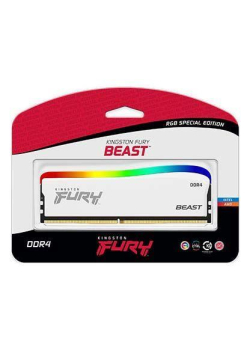 Pamięć DDR4 Kingston Fury Beast RGB SE 8GB (1x8GB) 3200MHz CL16 1,35V Biały-952257