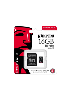 Karta pamięci Kingston Industrial microSD 16GB Class 10 UHS-I U3 + adapter-953270