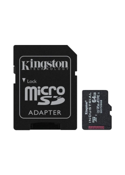 Karta pamięci Kingston Industrial microSD 64GB Class 10 UHS-I U3 + adapter