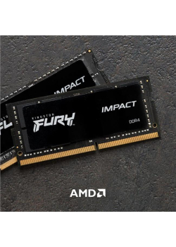 Pamięć SODIMM DDR4 Kingston Fury Impact 32GB (2x16GB) 2666MHz CL15 1,2V 1Gx8-953554