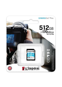 Karta pamięci Kingston SD Canvas Go! Plus 512GB UHS-I U3 V30-953477