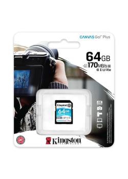 Karta pamięci Kingston Canvas Go! Plus SD 64GB Class 10 UHS-I U3-953352