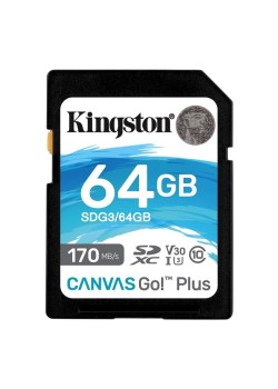 Karta pamięci Kingston Canvas Go! Plus SD 64GB Class 10 UHS-I U3