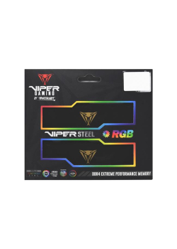Pamięć DDR4 Patriot Viper STEEL RGB BLACK 16GB (2x8GB) 3600 MHz CL20 1,35V-954264