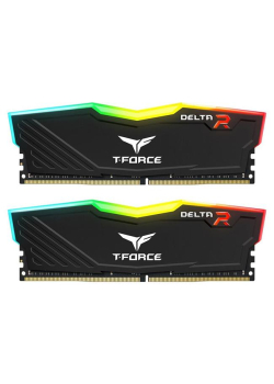 Pamięć DDR4 Team Group T-FORCE Delta RGB 64GB (2x32GB) 3200MHz CL16 1,35V Czarna