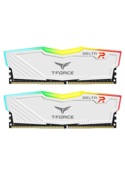 Pamięć DDR4 Team Group T-FORCE Delta RGB 16GB (2x8GB) 3200MHz CL16 1,35V Biała