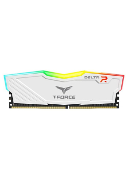 Pamięć DDR4 Team Group T-FORCE Delta RGB 8GB (1x8GB) 3200MHz CL16 1,35V Biała