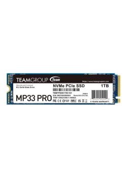 Dysk SSD Team Group MP33 PRO 1TB M.2 PCIe NVMe Gen3 x4 2280 (2400/2100)