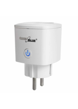 Gniazdko zdalnie sterowane GreenBlue GB720 F WiFi Android/iOS/Alexa/Google Home, zuż. energii, timer, max 3680W, typ F