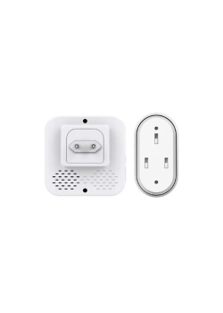 Dzwonek bezprzewodowy Greenblue GB210 kinetyczny bezbateryjny ECO 52 melodie biały zasięg 150m, 230V IP44-972392