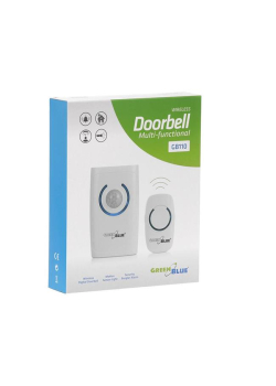 Dzwonek bezprzewodowy GreenBlue GB110 4w1 36 melodii 150m  - dzwonek, alarm, czujnik ruchu, latarka-972403