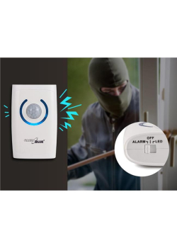 Dzwonek bezprzewodowy GreenBlue GB110 4w1 36 melodii 150m  - dzwonek, alarm, czujnik ruchu, latarka-972406