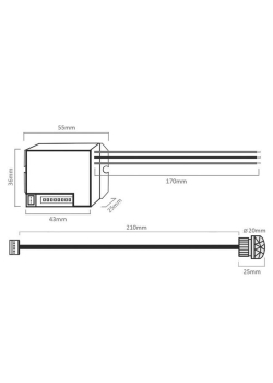 Czujnik ruchu PIR Maclean MCE32 sufitowy max 800W 360°-972967